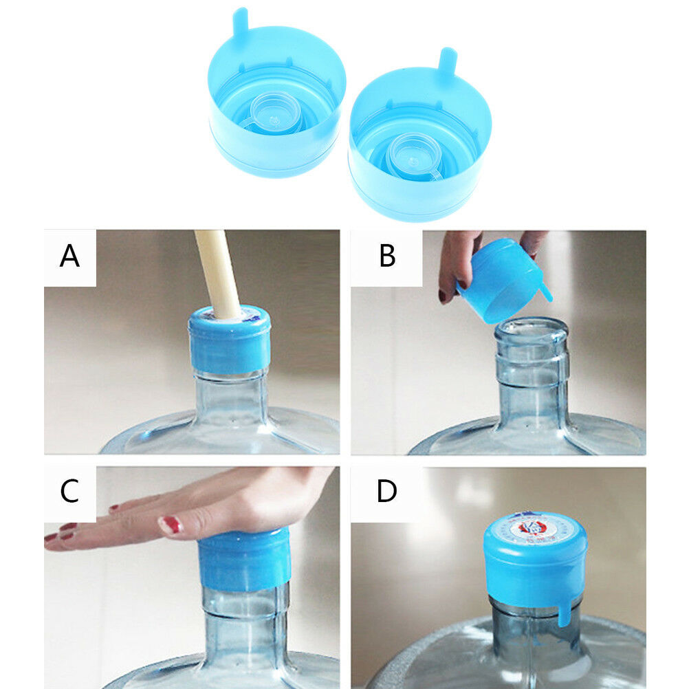 5Pcs reusable water bottle snap on cap replacement for 55mm3-5 gallon water H SJ