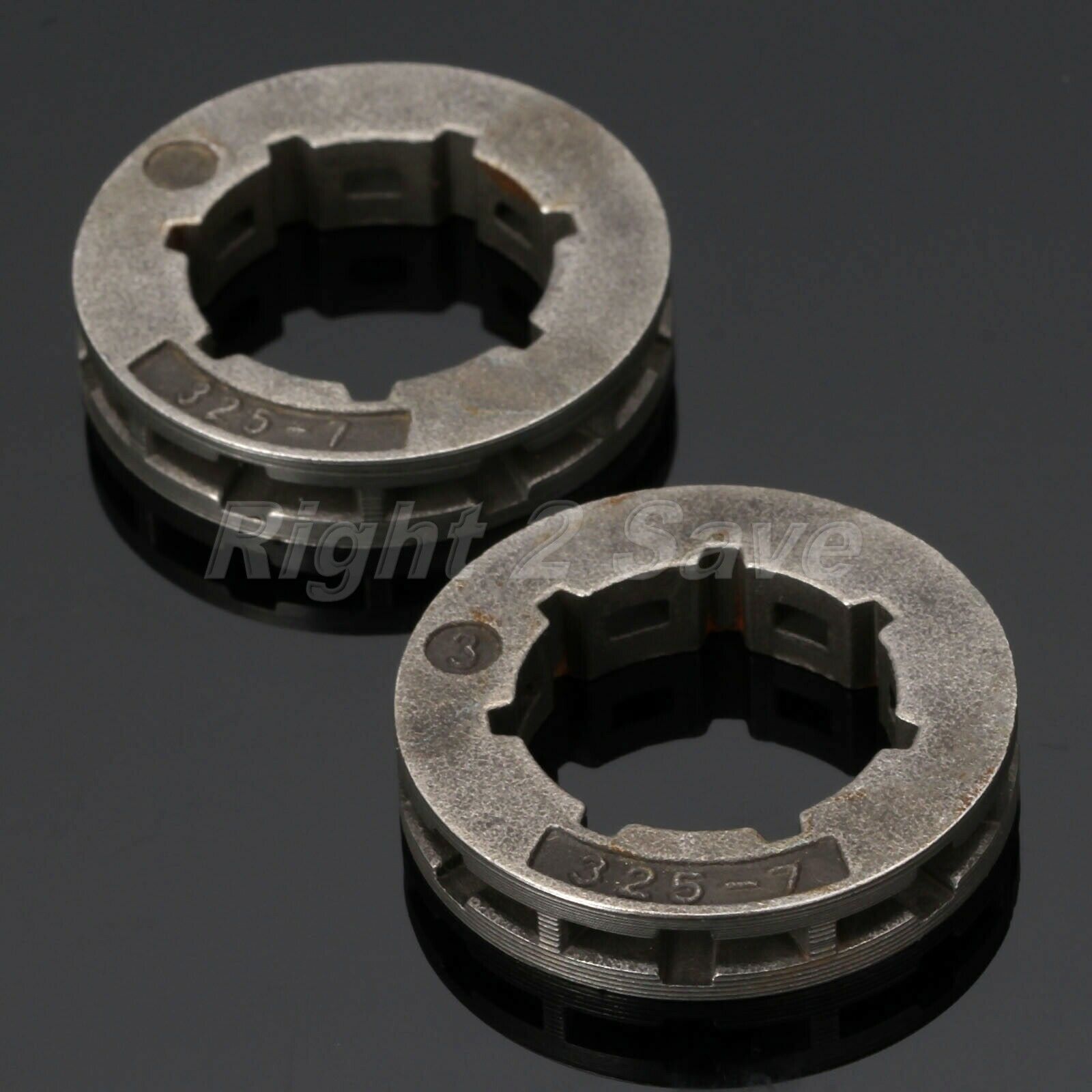 2pcs Chainsaw Sprocket Rim & Power Mate 325-7T for Chainsaw 45cc/52cc/4500/5200
