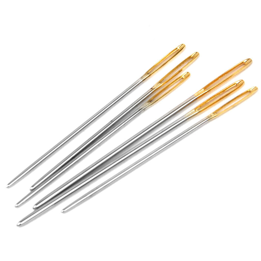 6pcs Large Eye Blunt Needles Wool Thick Knitter Yarn Sewing Embroidery Craft