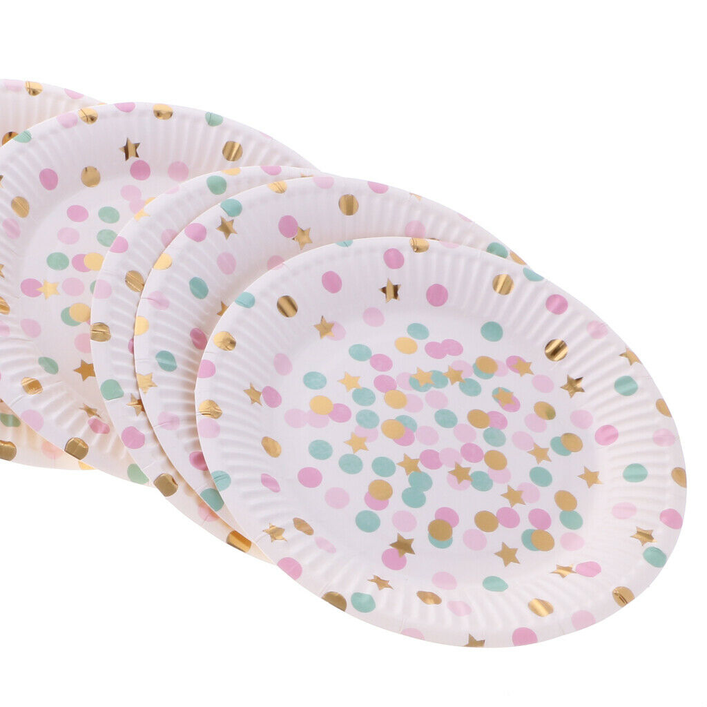 Disposable Dinner Plates | 7 Inch Premium Dinnerware Kits | Great for Kids