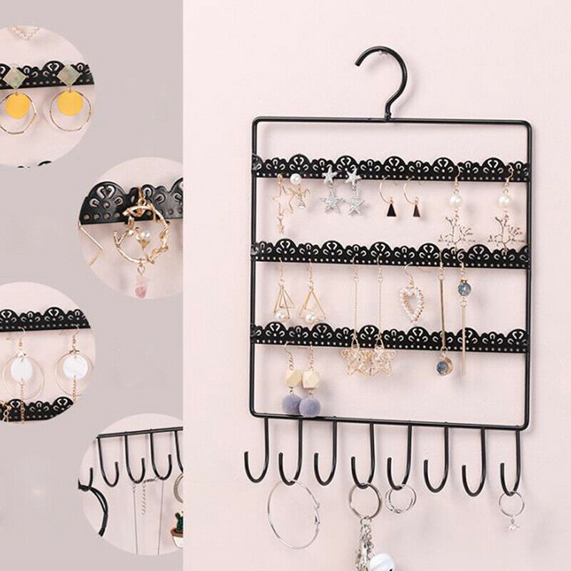 Wall Earring Jewelry Organizer Hanging Holder Necklace Display Stand Rack R  TL