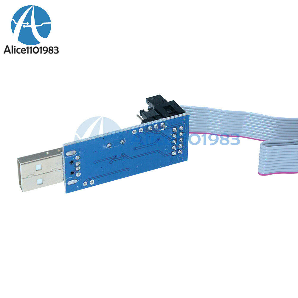 10 Pin Convert to Standard 6 Pin Adapter Board+USBASP USBISP AVR Programmer USB