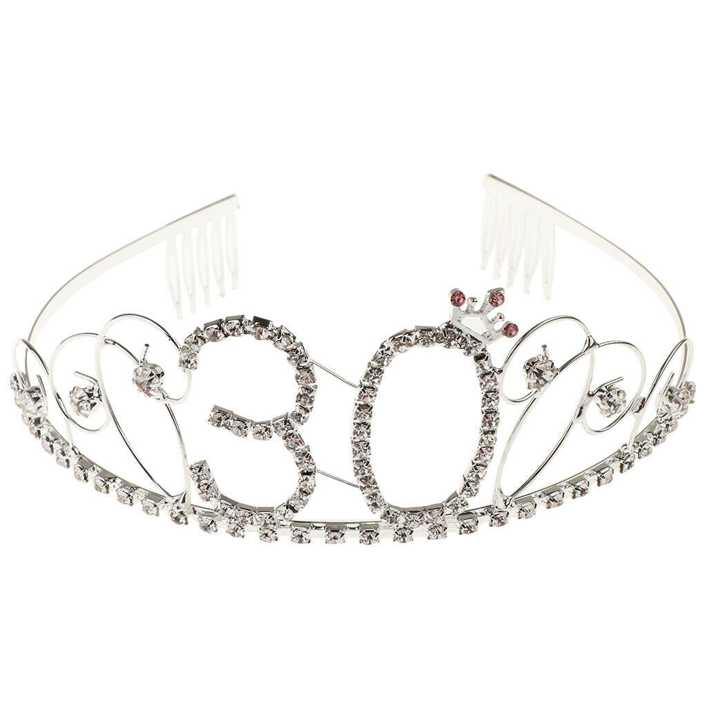 30th Anniversary Womens Tiara And Sash for 30th Celebrations