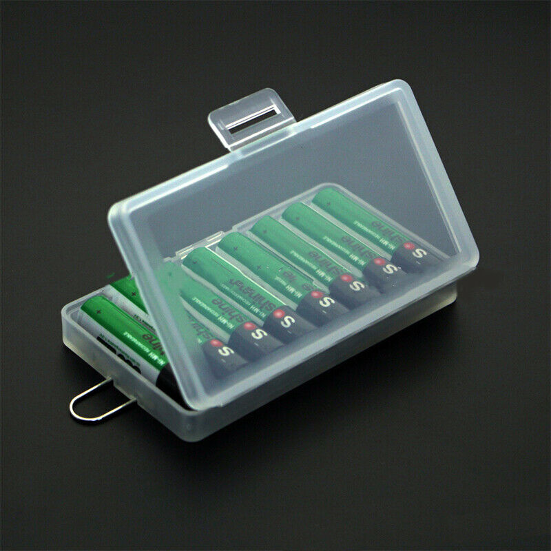Hard Plastic Case Holder Storage Box for 8xAAA Battery Box Container Bag