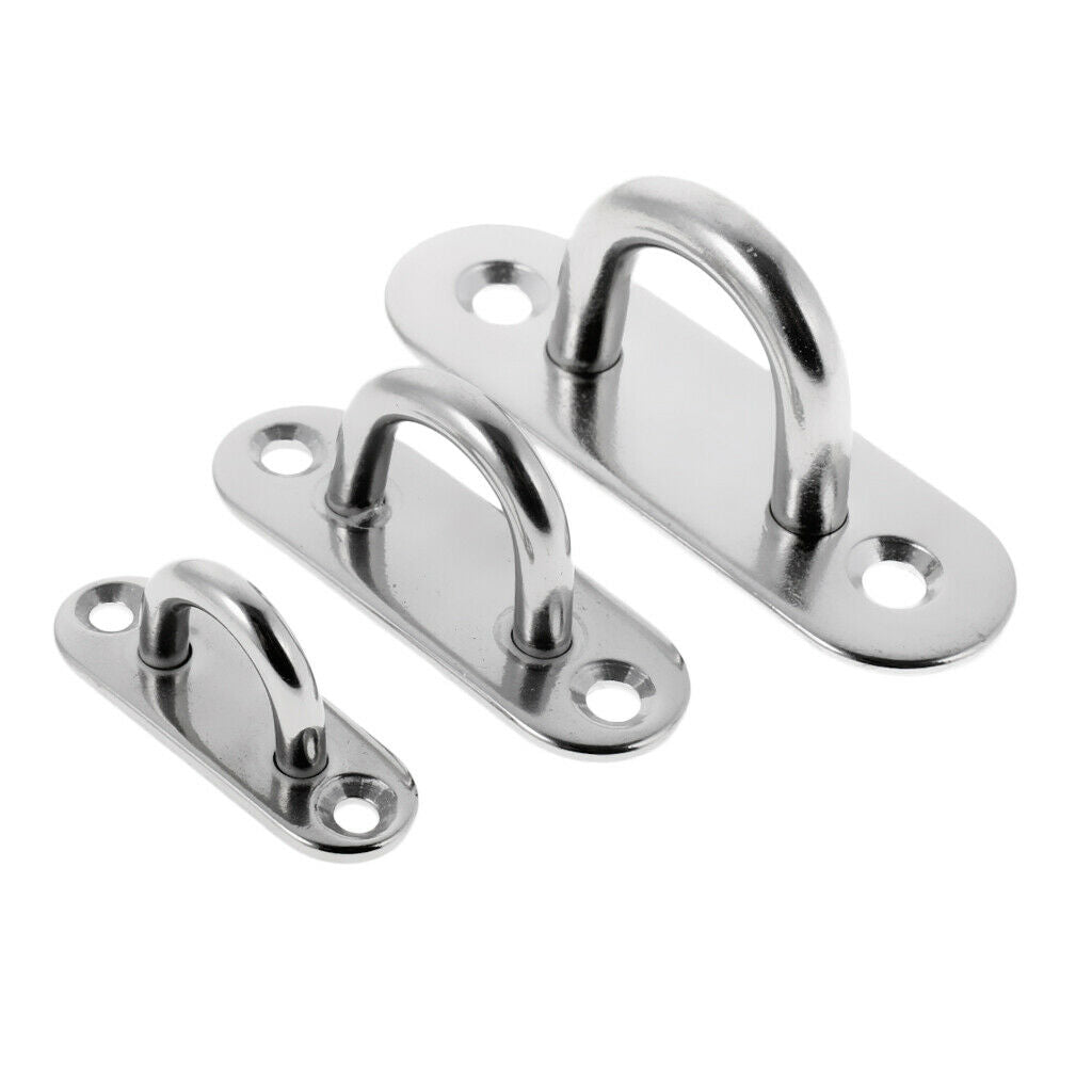 Sunshades Pad Eye Plate Yacht Shade Sail Ceiling Hook Rigging Hardware 6mm