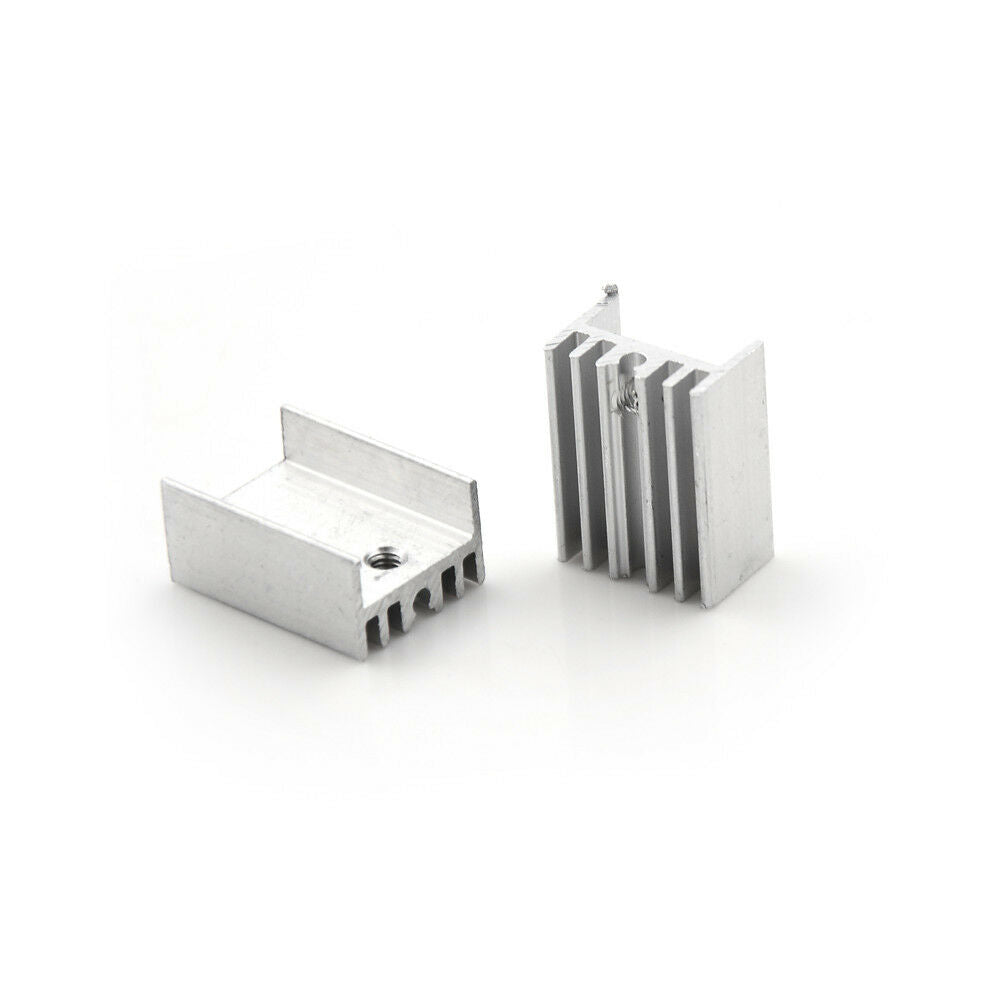 10x Aluminum Heatsink Heat Sink Sets for TO-220 Transistor 20x15x10mm gtJ Tt
