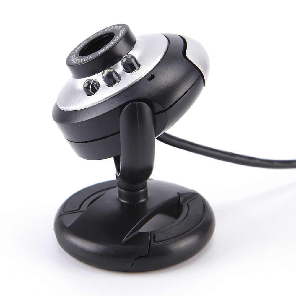 USB 50.0 M 6 LED Webcam Camera Web Cam With Built in Mic for Laptop Desk keJCDD
