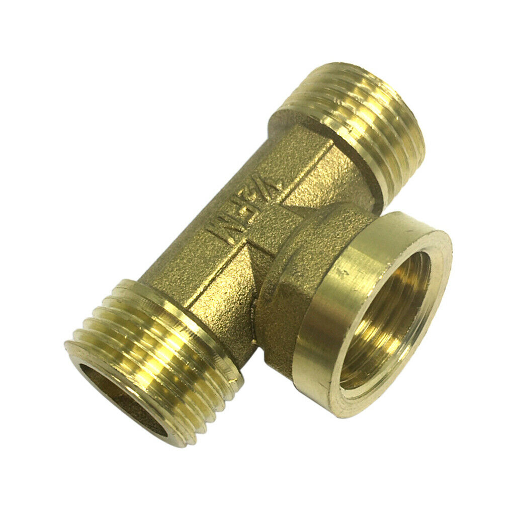 1 Pc 3-Way Male Female Male Brass Thread Connector Adaptor Fitting Standard