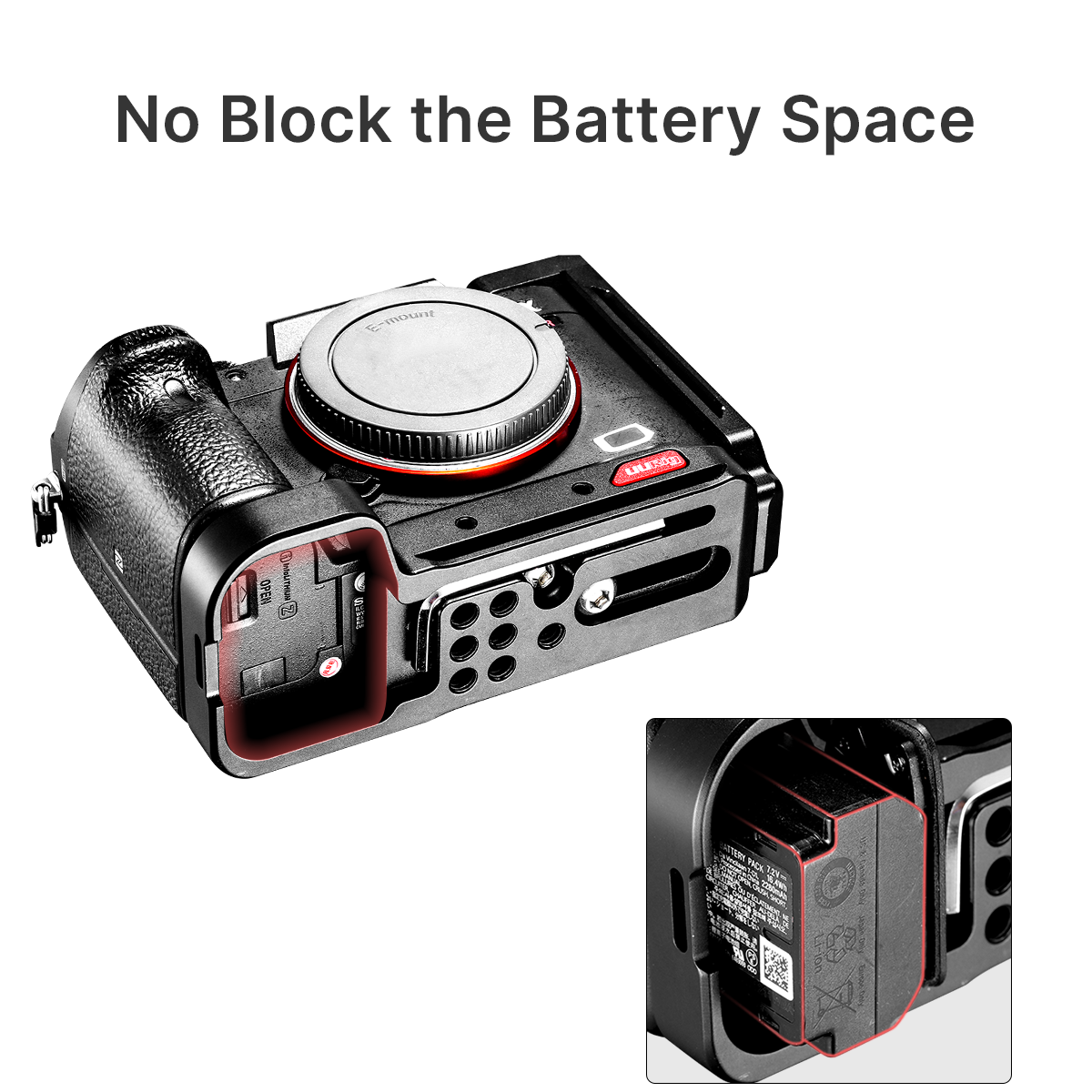 R065 A7III L Plate Bracket Camera Holder for Sony A7R3 A7M3 Camera Tripod Parts