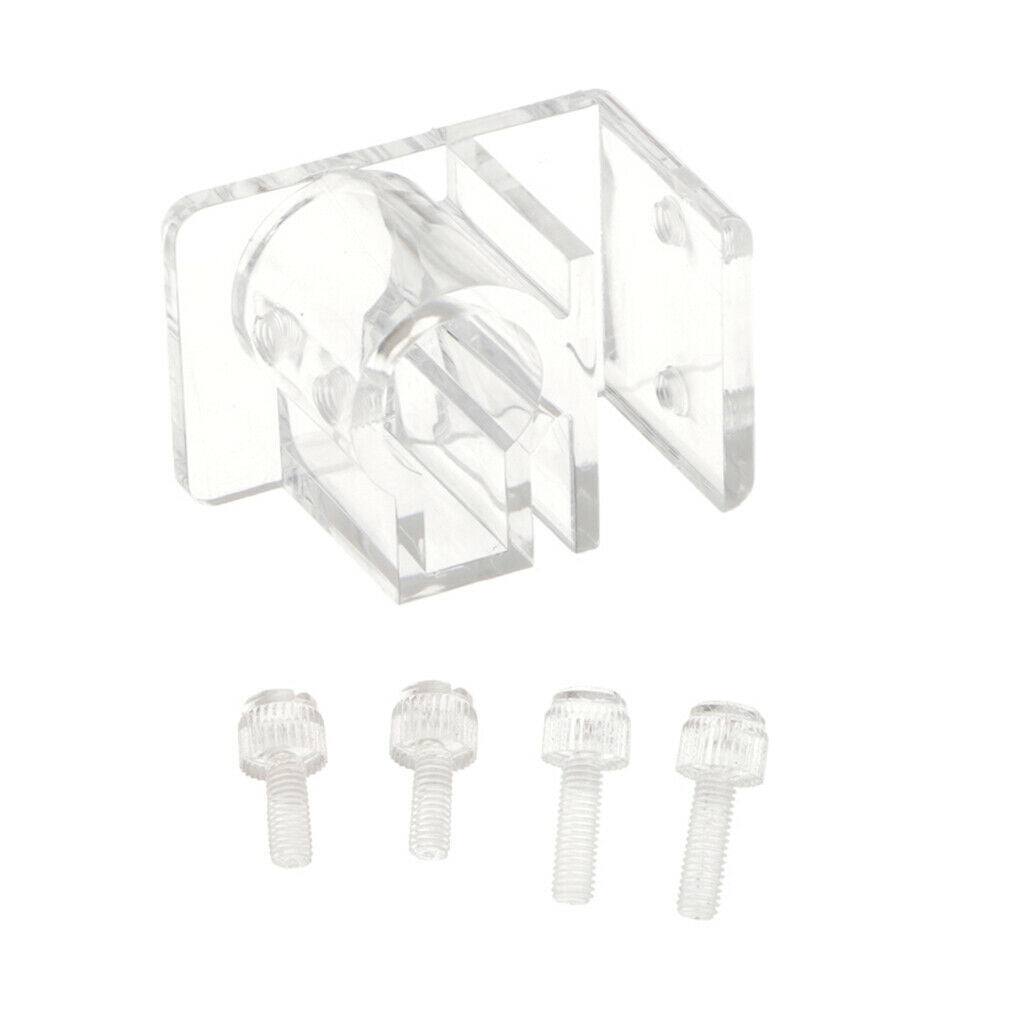 1 Set Clear Acrylic Aquarium Reef Tank Pipe Tube Holder Clip for 12mm/16mm