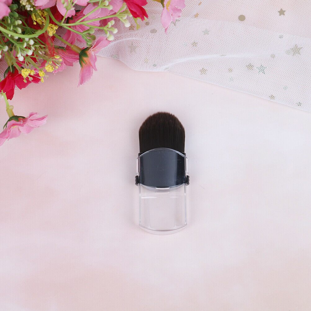 Mini Blusher Makeup Brush Portable Travel Soft Telescopic Single Face-Fou.l8