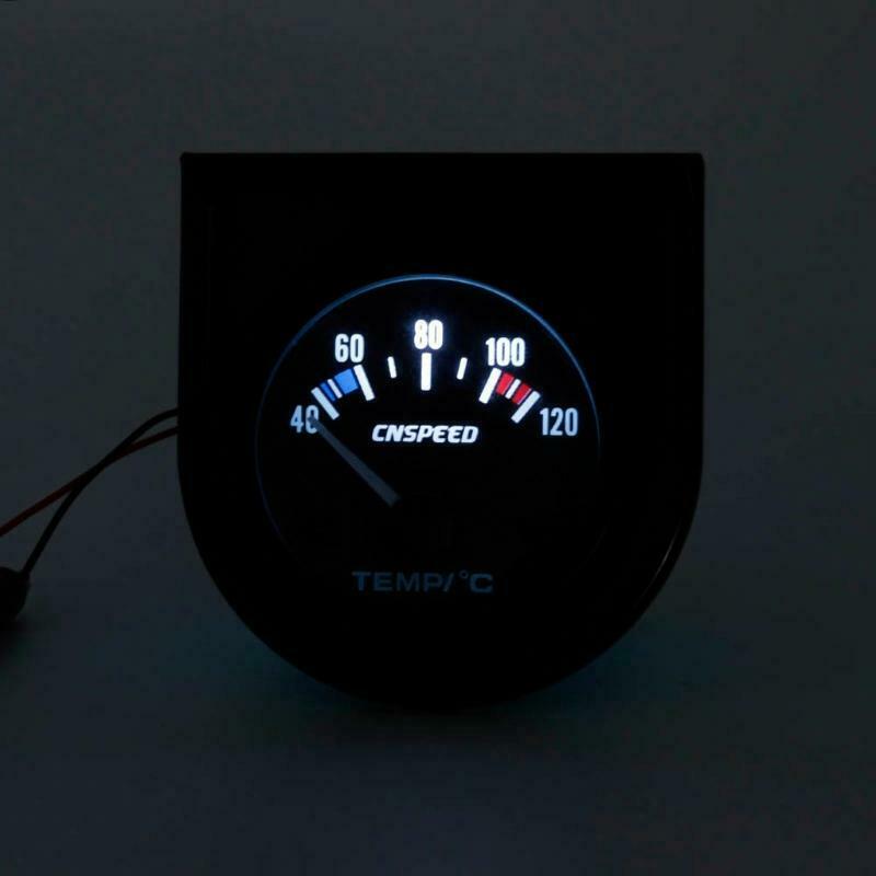 2" 52mm Black Car Auto Digital LED Water Temp Temperature Gauge Kit 40-120â„ƒ New"