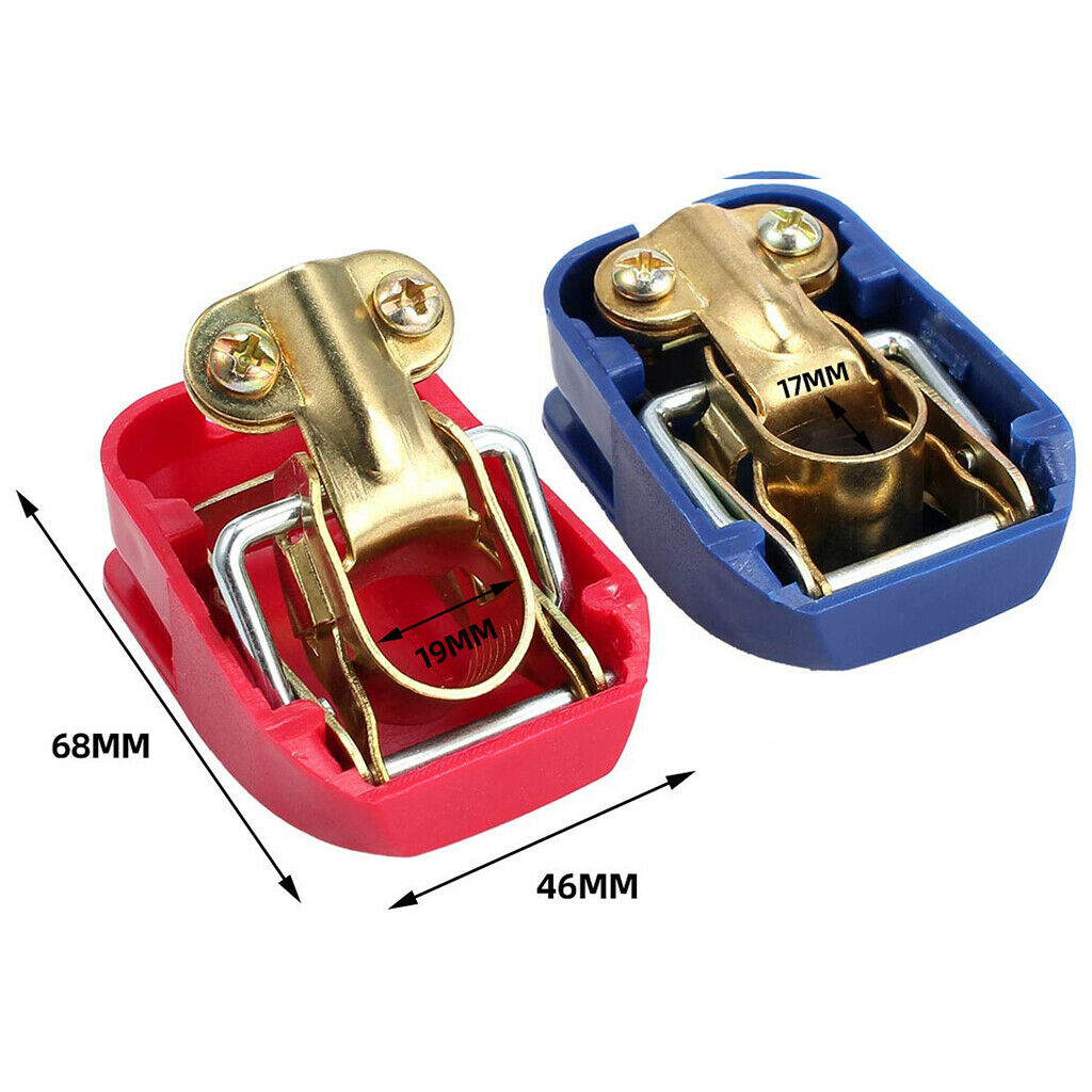 Battery Clamps 12V Minus Plus For Cars Caravan Marine Set B