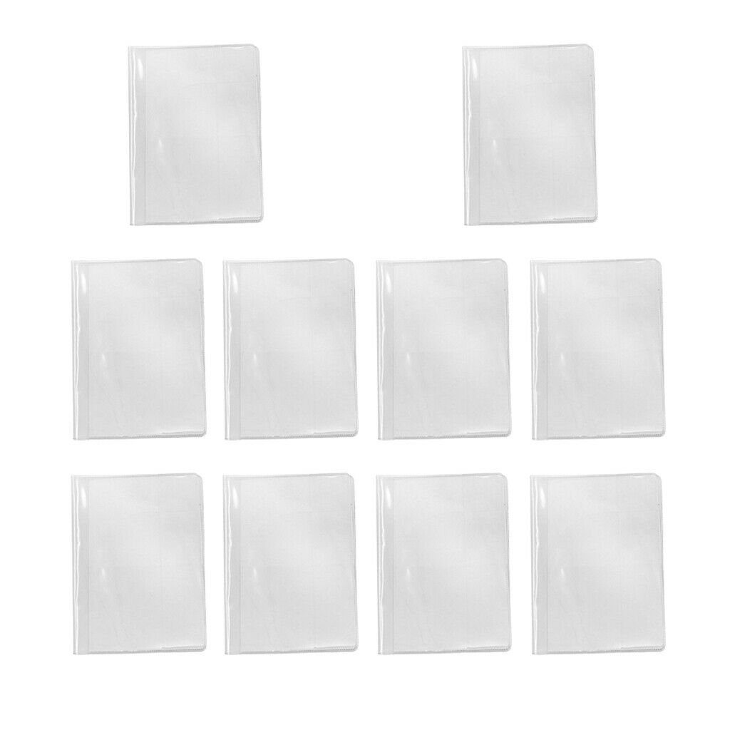 10x Clear Plastic Passport Holders Credit Card Cover Protector Bag Organizer