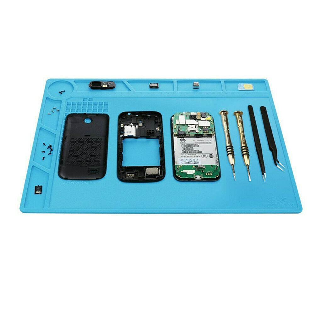 Anti Static Magnetic Heat Insulation Silicone Pad Desk Mat Soldering Repair