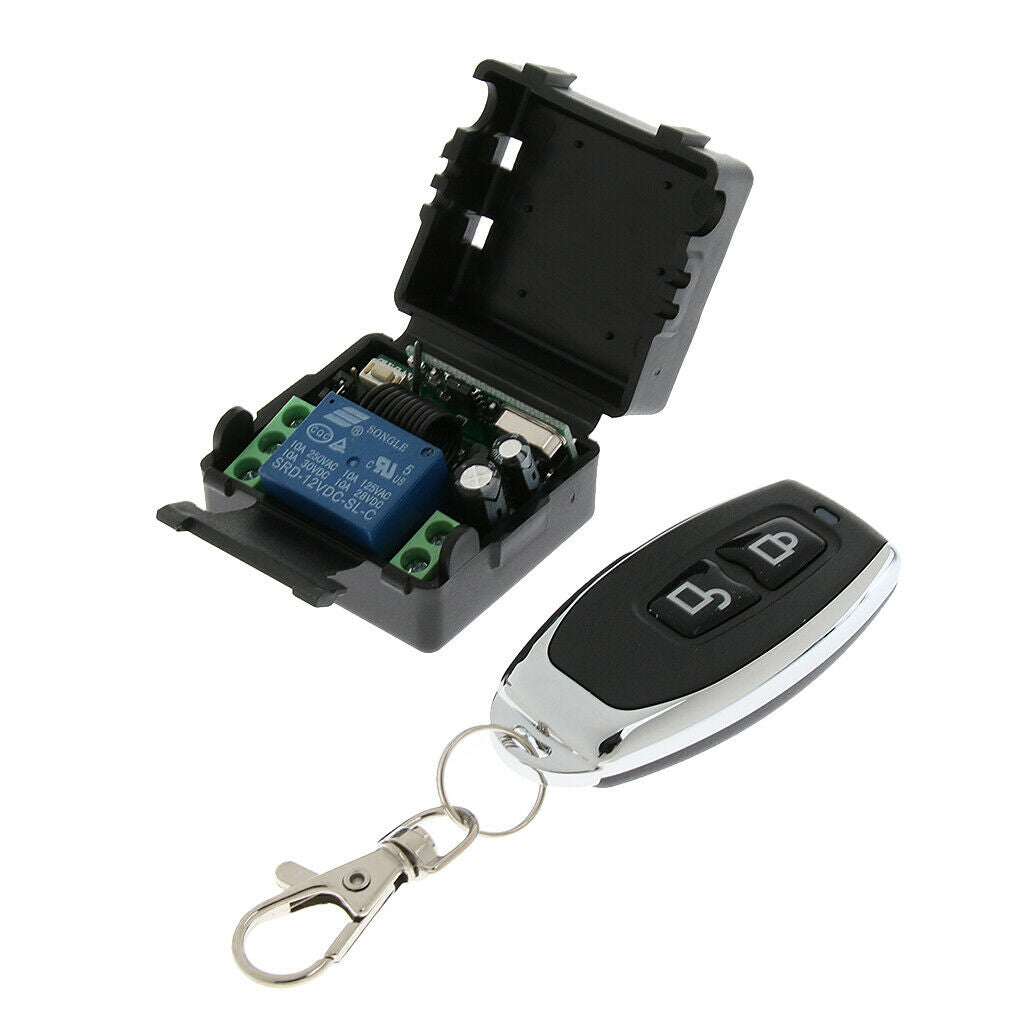 433 Mhz Wireless Remote Control Switch DC 12V 1 CH Relay Receiver Transmitter