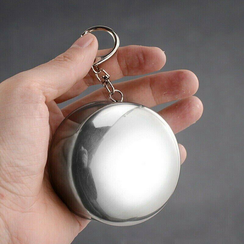 75ML Mini Mug Collapsible Cup Folding Stainless Steel Camping Telescopic
