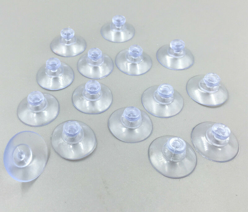 100pcs Clear Transparent Hanger Kitchen Bathroom Suction Cup Sucker 20mm