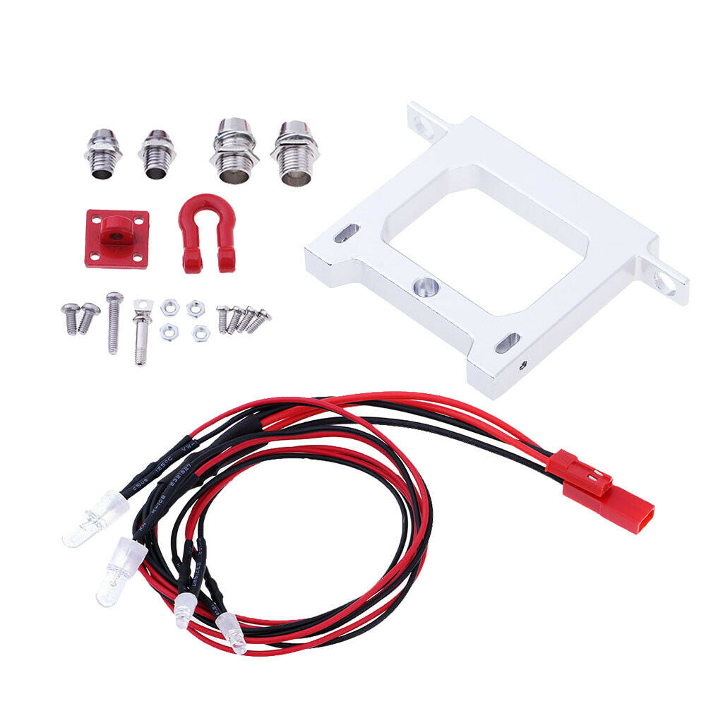 RC Rear Bumper & Tow Hook for WPL B14 B16 B24 RC Car Truck Replacement DIY