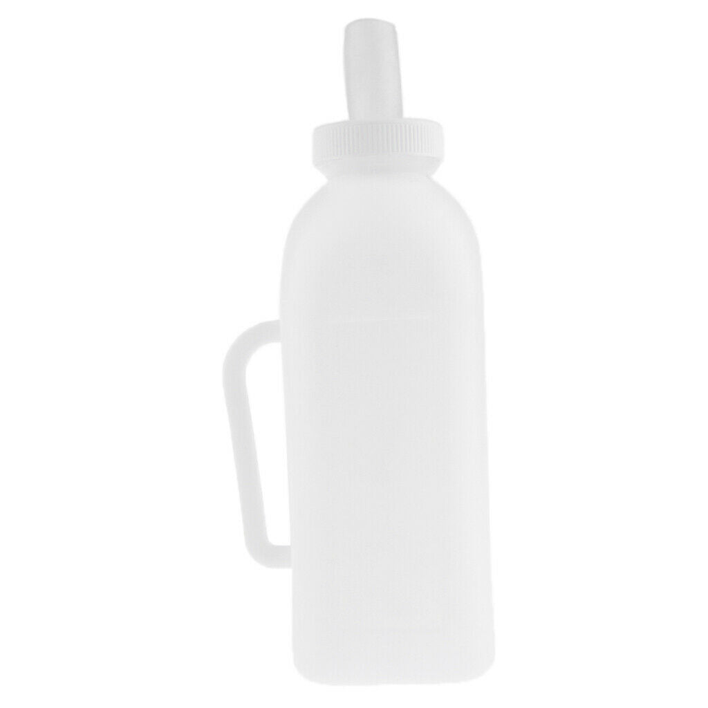 2X 2L Calf Nursing Feeding Milk Bottle with Nipple Livestock Cow Cattle