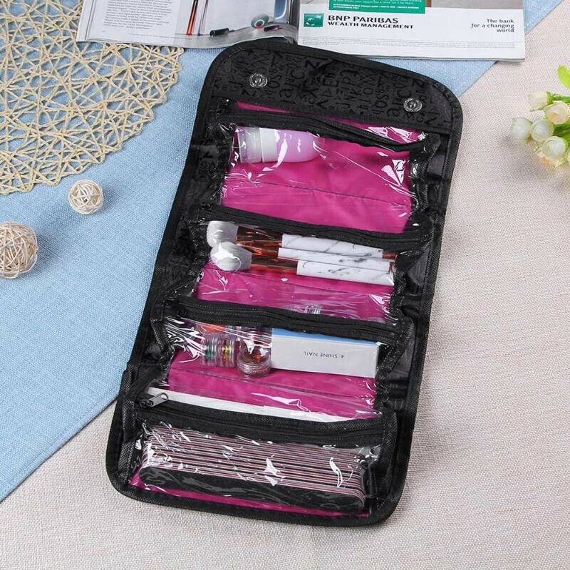 Women CosmeticBag Makeup Hanging Organizer Case Wash Travel Toiletry Pouch HN US