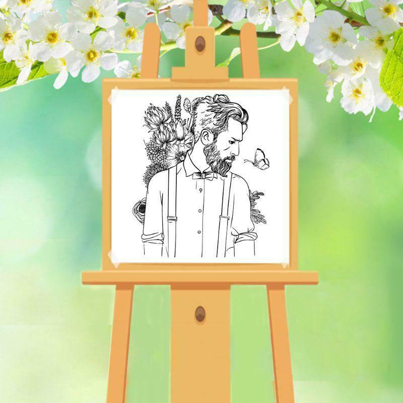 Elegant Man DIY Silicone Clear Stamp Seal Scrapbook Embossing Album Decor