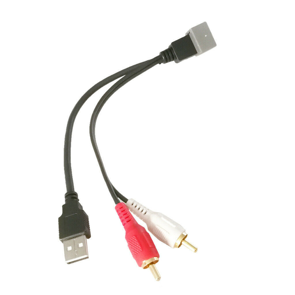High Quality USB Female to 2 RCA Audio Video Adapter Cable