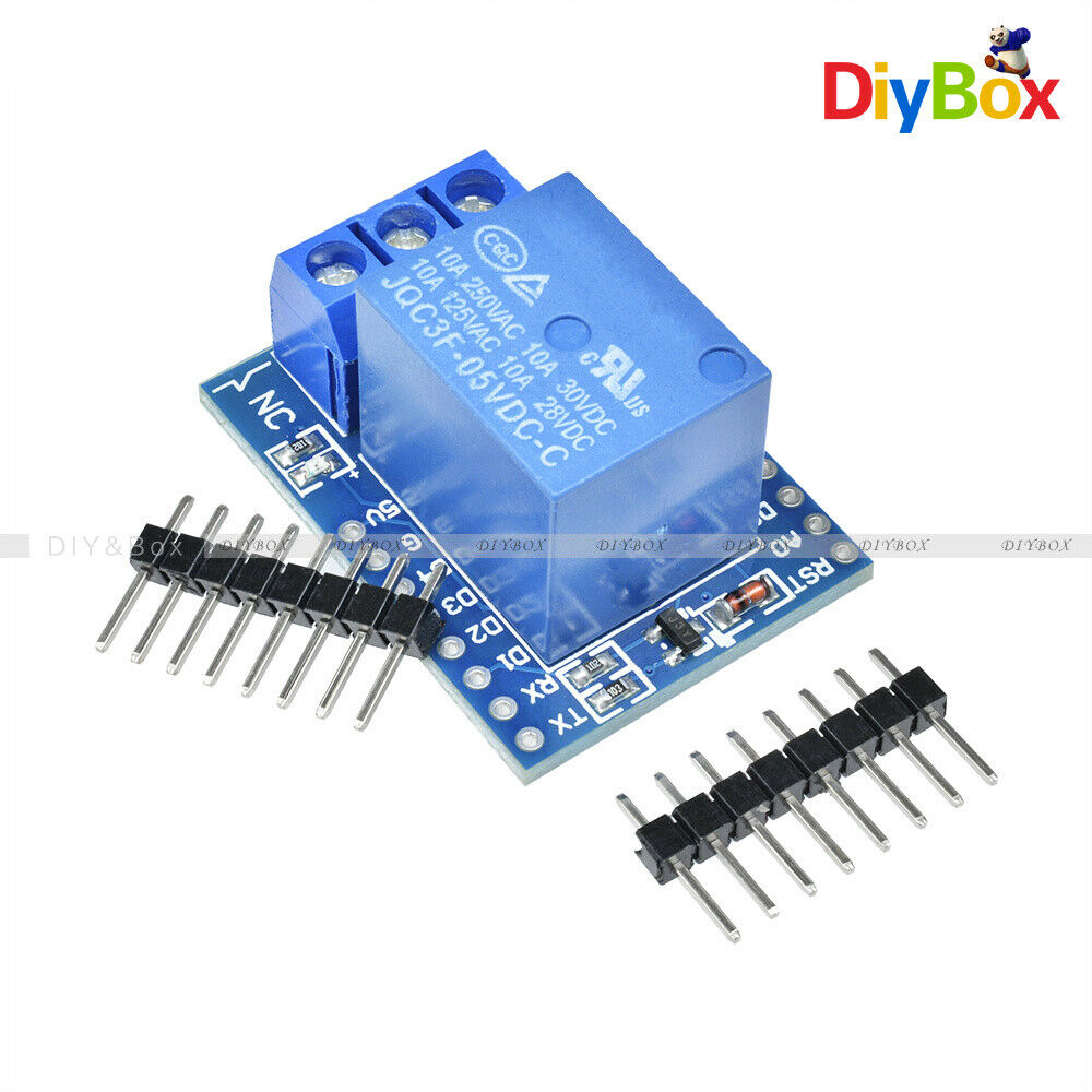 Relay Shield for Arduino WeMos D1 Mini ESP8266 Development Board D