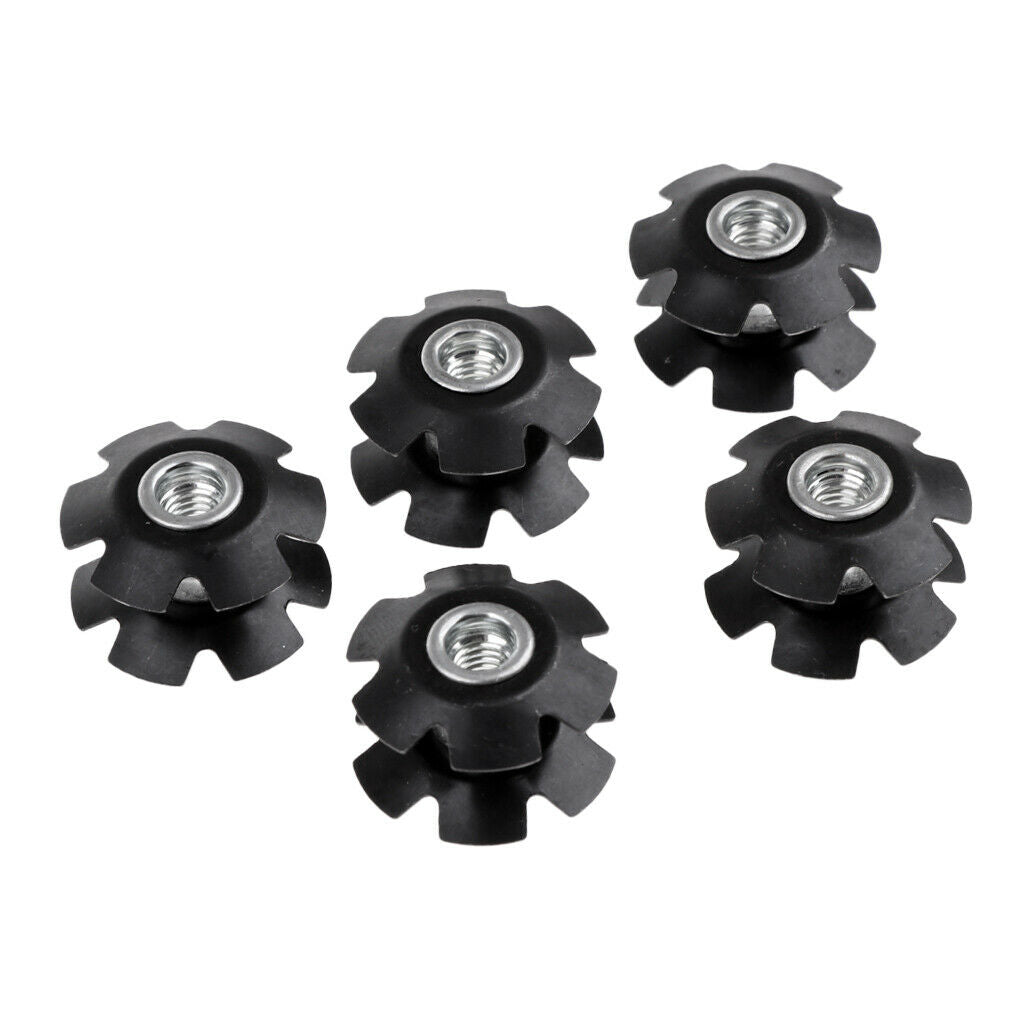 5Pcs Bike Fork Stem Headset Top   Bicycle Headset Star Nut For MTB Bikes