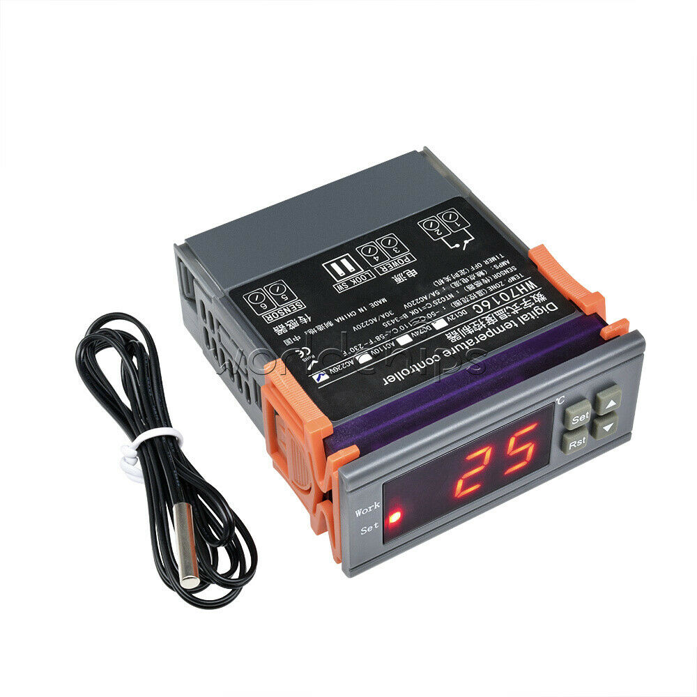 WH7016C 220V 90~250V 110V 10A NTC Temperature Controller Sensor Thermostat