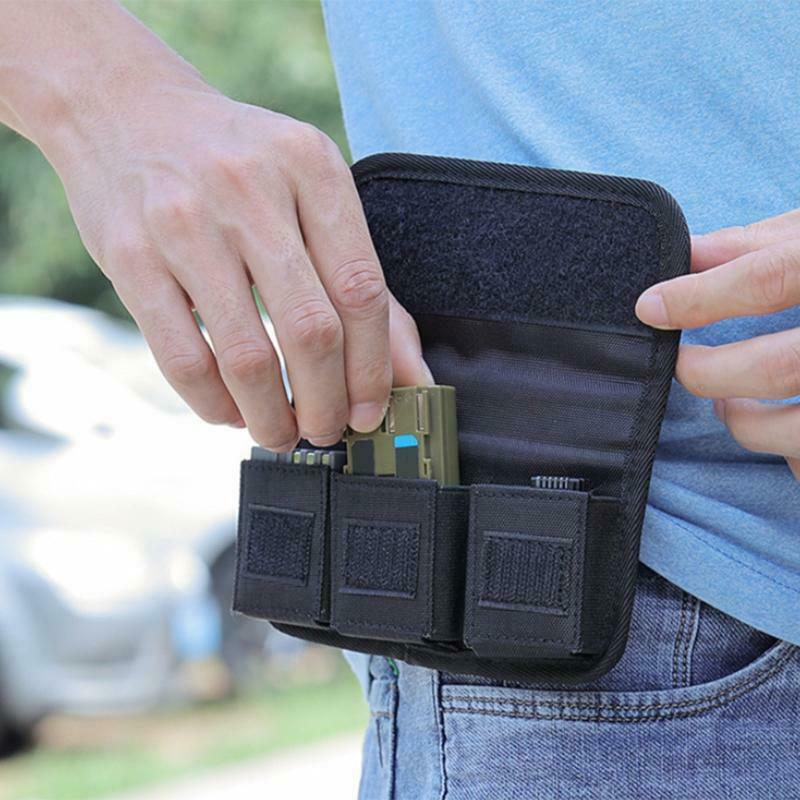 Photo DSLR Battery Holder 3 Storage Bag ,Camera Battery Case SD Card Holder
