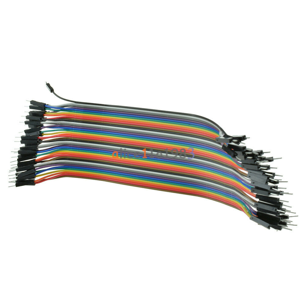 2PCS 40pcs Dupont wire jumper cables 20cm 2.54MM male to male 1P-1P For Arduino