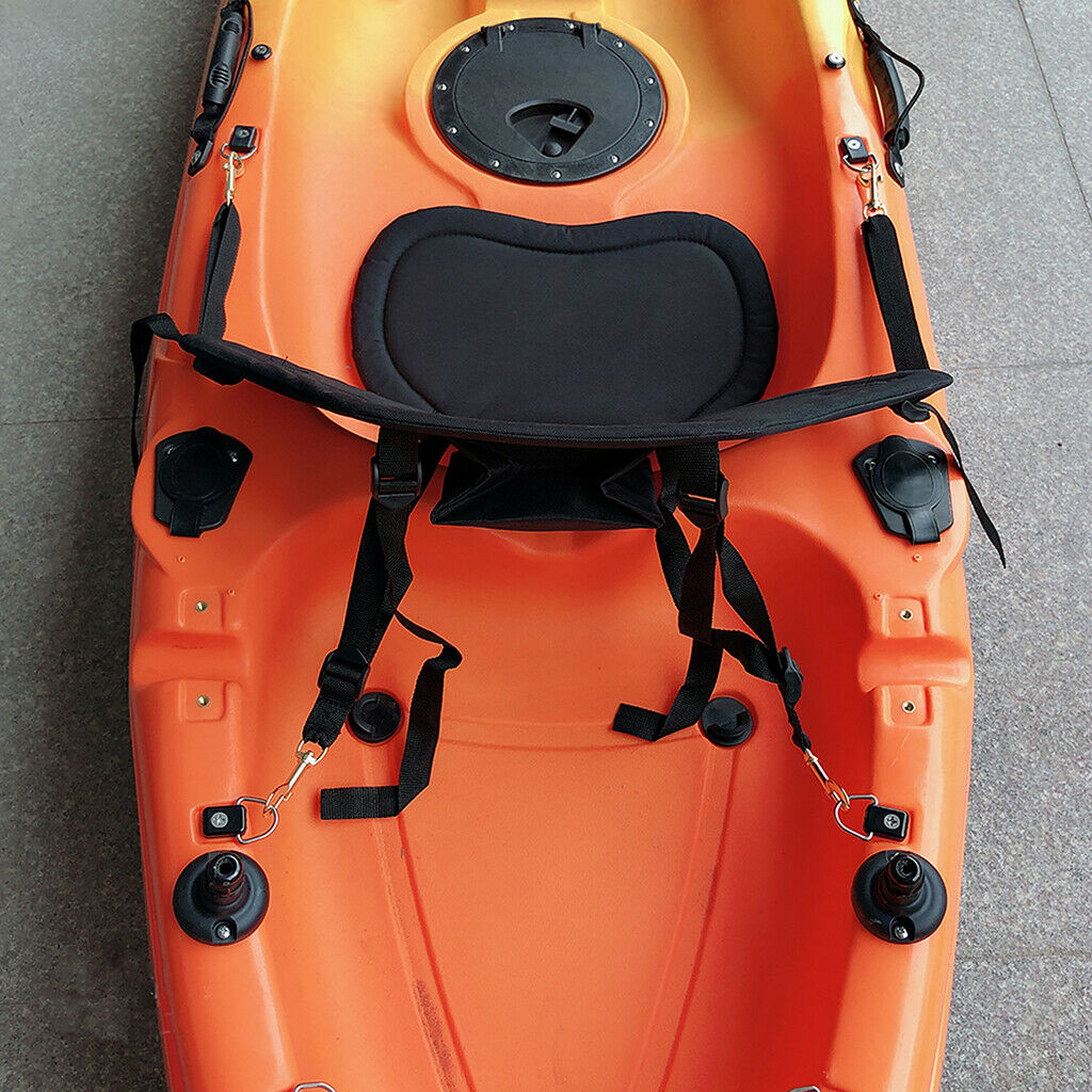 Deluxe Kayak Seat Adjustable Detachable Canoe Back Rest Support Cushion Boat