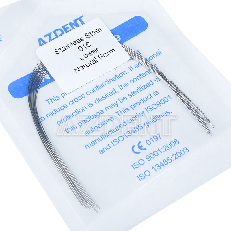 50 X Dental Ortho Arch Wire Stainless Steel Nature Form Round 016 Lower AZDENT