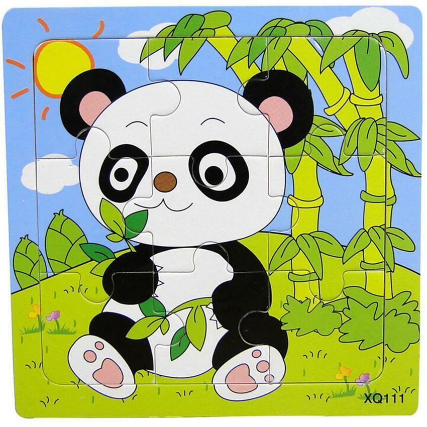 Hot Puzzle Jigsaw Wooden Toys Kids Children Educational Cartoon Animal Puzzles
