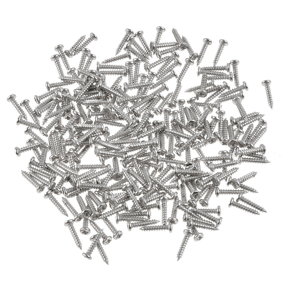 20 Pcs Guitar Screws for Bass Pickguard Back Plate Tuning Pegs Jack Chrome