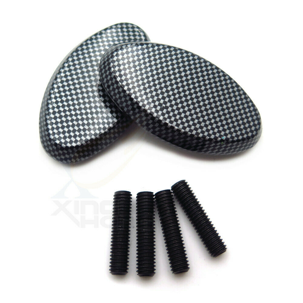 Mirror Base Plate Block Off For 05-08 Kawasaki Ninja Zx6R Zx6Rr 636 Zx10R Carbon