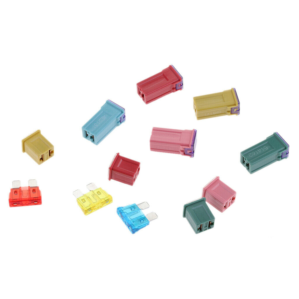27 Pieces 20A 30A 40A 50A 60A Mini Blade Fuse Assortment Kits for Car Truck