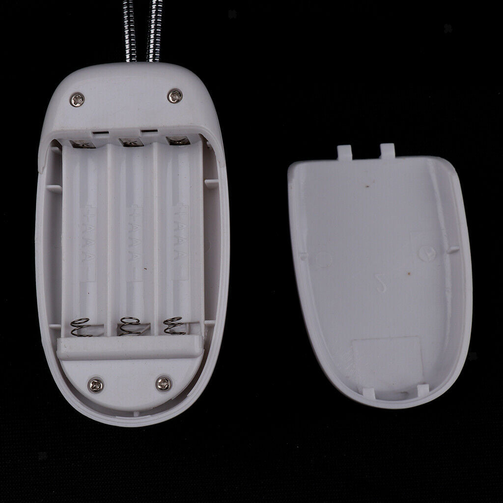 8 LED Music Stand Light Music Score Lamp Clip-on Reading Light White