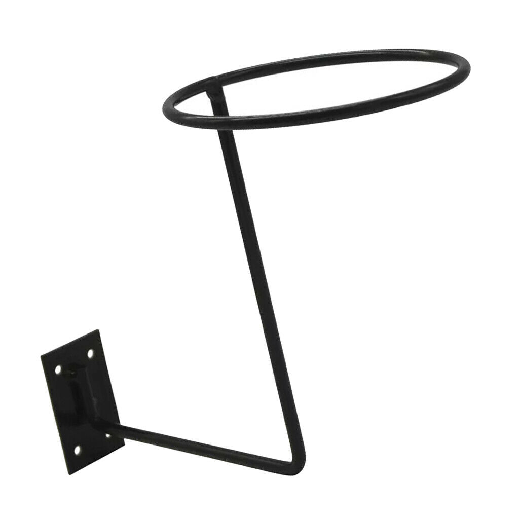 3 Packs Metal Helmet Holder Fisherman Cowboy Hat Ball Wig Rack Stand Black