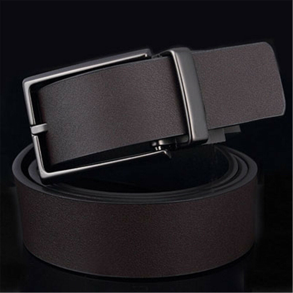 Men's Reversible Leather Belt Classic & Fashion Designs Belts with Pin Buckle
