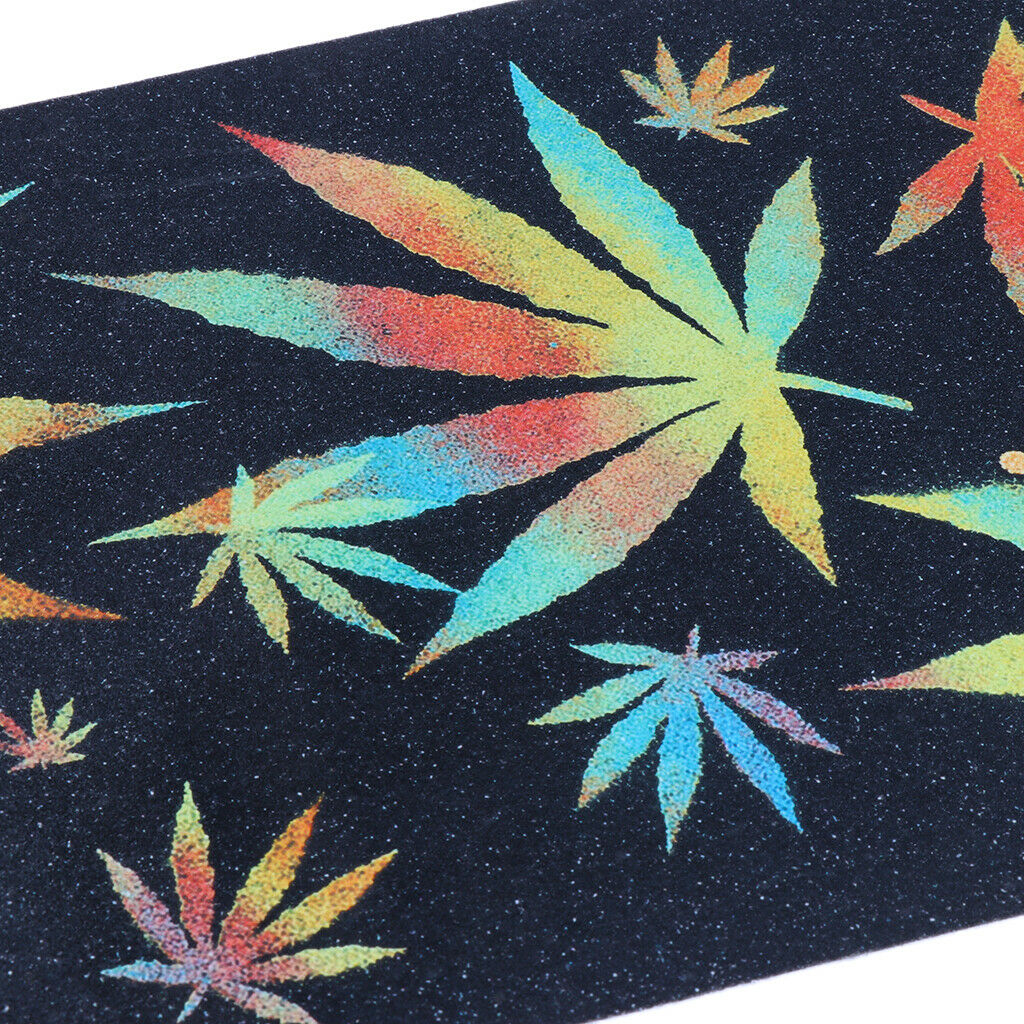2X Skateboard Deck Sandpaper Grip Tape Griptape Sheet 84 x 23cm Maple leaf