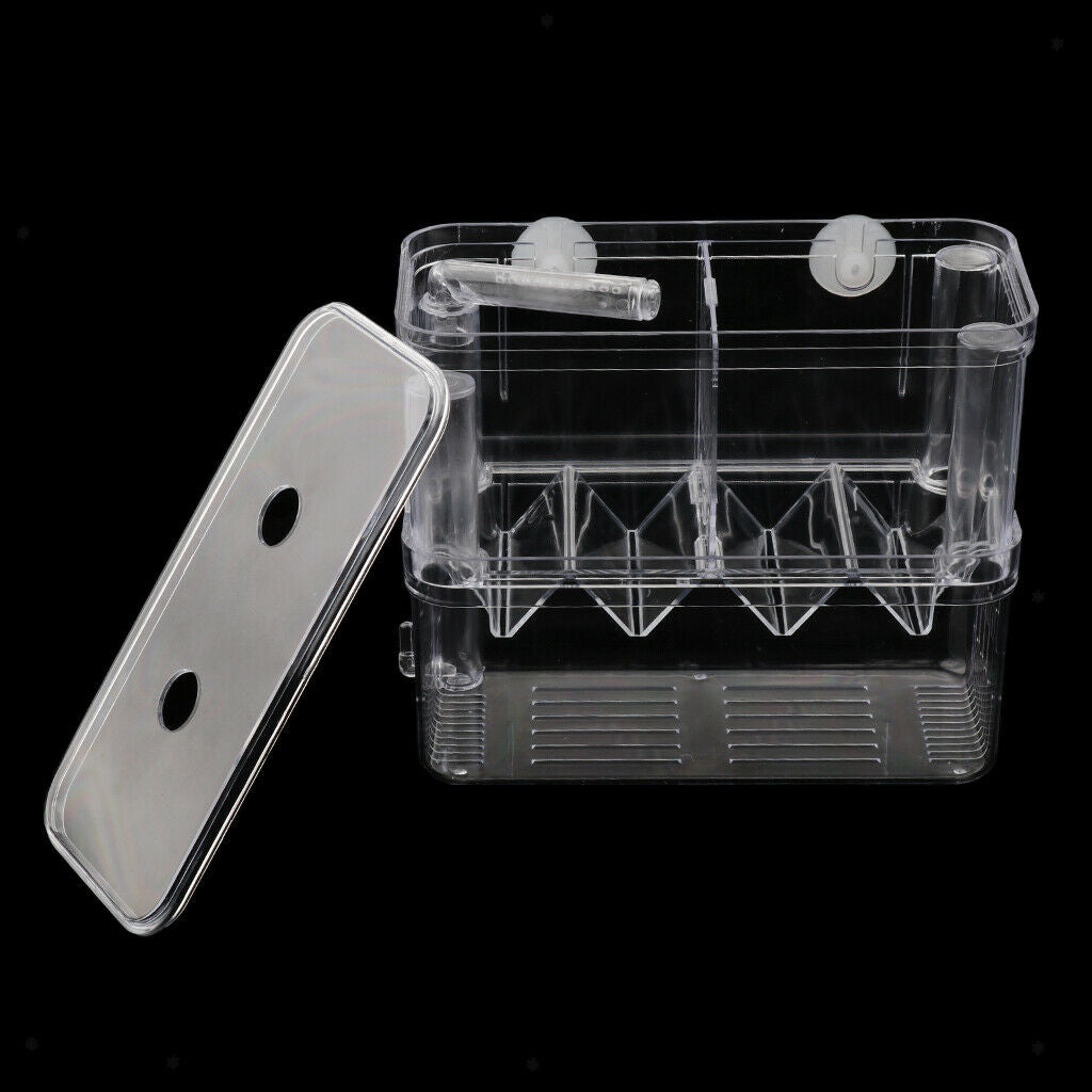 Aquarium Fish Breeder Box Isolation Box Fish Breeding Hatchery Incubator New
