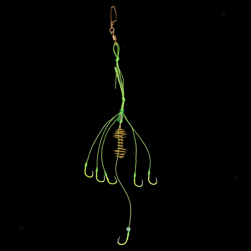 4pcs Fluorescent Light Fishing Hook Luminous Explosive Hooks A