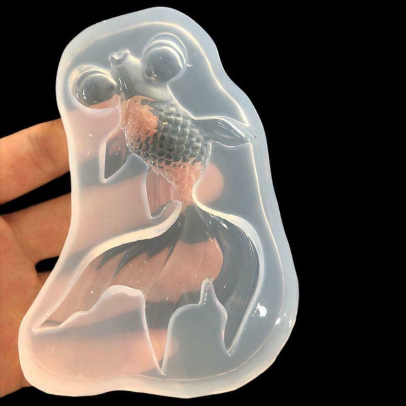 Mirror Crystal Epoxy Mould DIY Handmade Material Goldfish Silicone Mold Jewelry