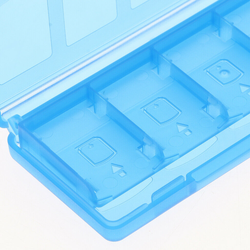 10 Slot Game Card Storage Case Holder Protector Box for Nintendo Switch Blue