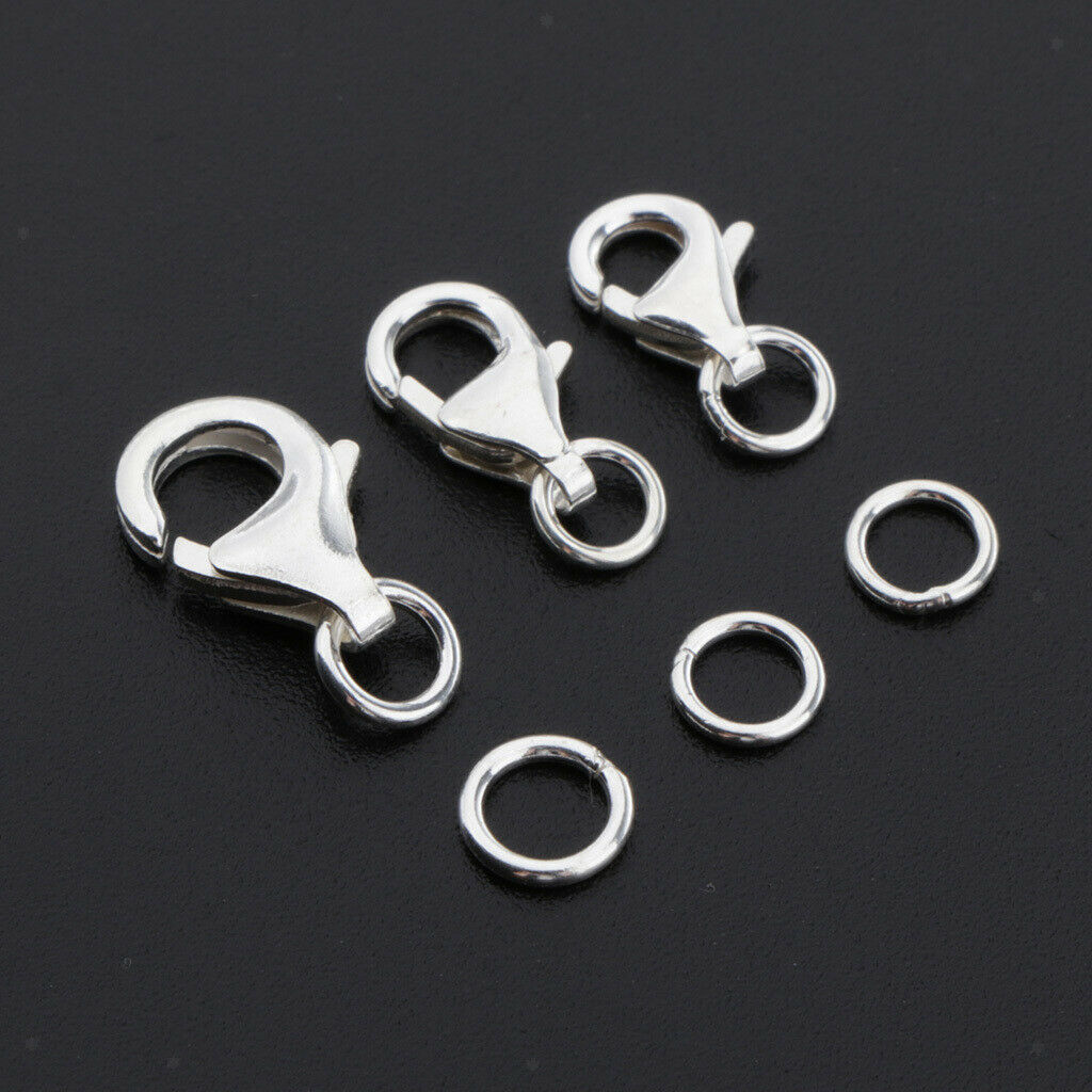 3set Large Bag Lobster Clasp Snap Hook For Key Ring Necklace Bracelet Chains