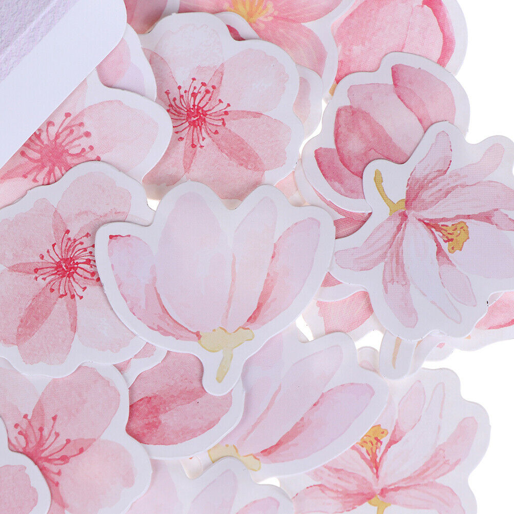 45 pcs Cherry sakura words bullet journal decorative stickers adhesive st.l8