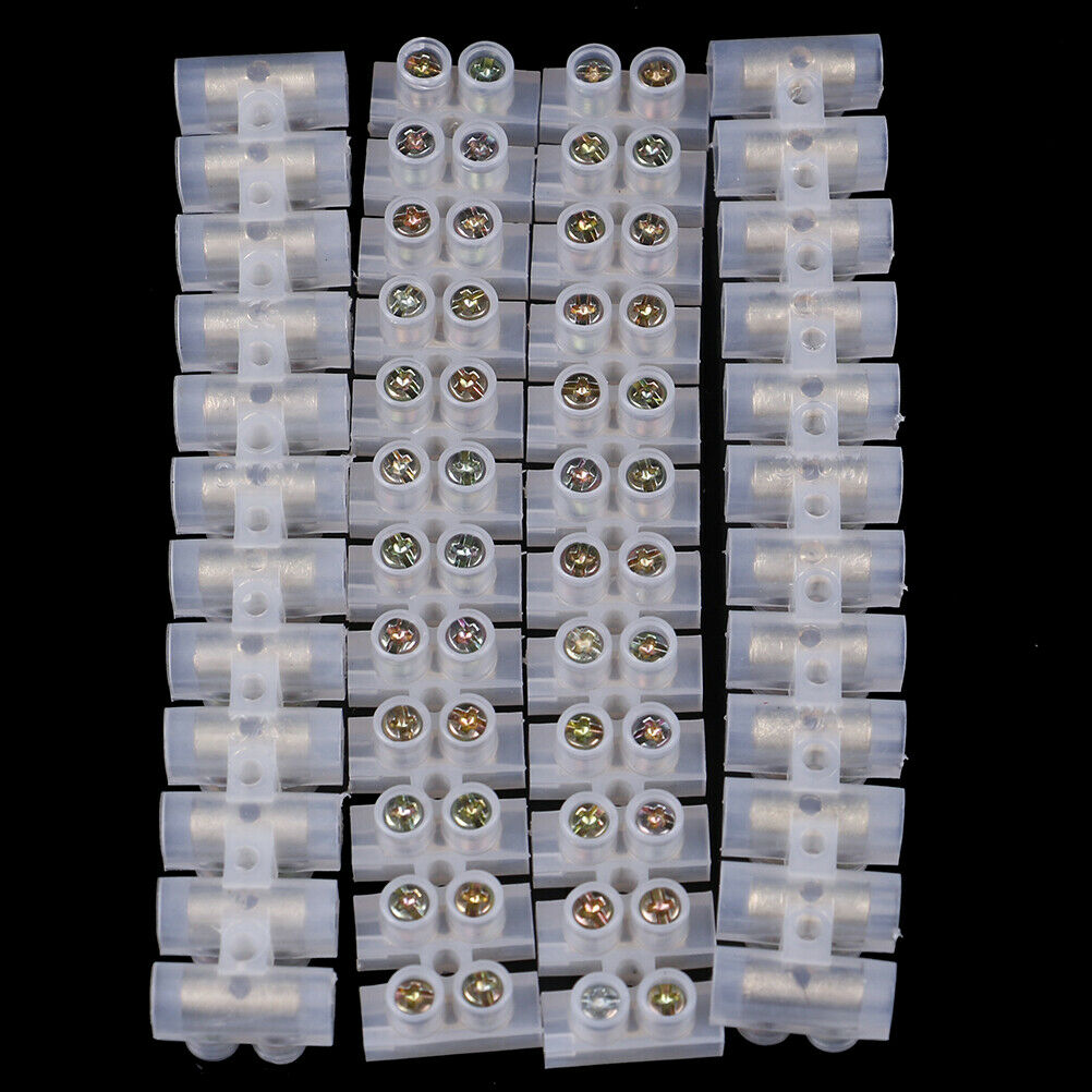 10Pcs Barrier Screw Terminal Wire Connector 3A 12-Position Block TerminalJ*DD