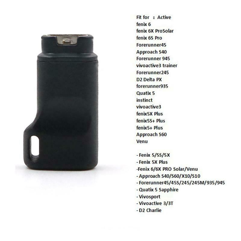 USB C Female to 4pin Charge Converter for -Garmin Fenix 5/5S/5X/6 Forerunner 45